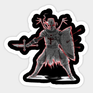 Damned Templar Knight Sticker